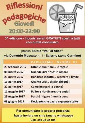 Aperitivo Pedagogico - 3 ^edizione 2017 - Voli di Alice di Mara Bridi